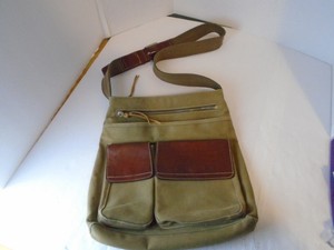 fossil leather travel bag