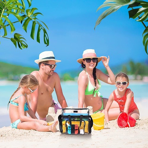 Clear Transparent Large Handbag Toiletry Cosmetic School Beach Gym Travel Bag UK - Picture 7 of 12