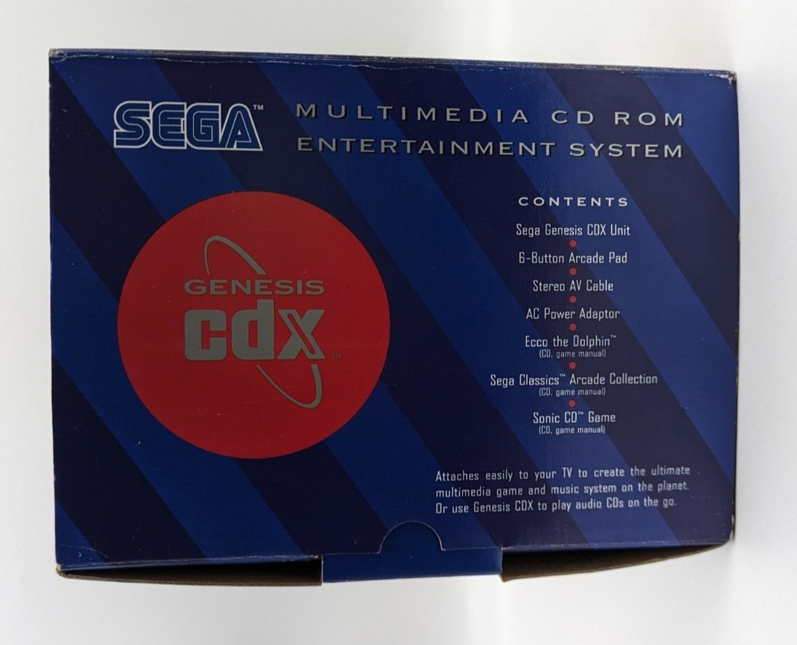 Sega Genesis CDX Console Complete CIB Tested w/ Carrying Sega Genesis CDX Console Complete CIB Tested w/ Carrying