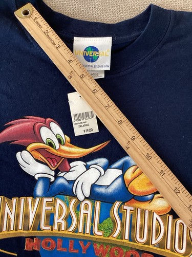 Woody Woodpecker Universal Studios Hollywood Vintage Made in USA T-Shirt XXL NOS - Bild 6 von 7