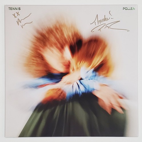 ALBUM DISCO LP VINILE POLLEN FIRMATO TENNIS BAND CON JSA CERT ALAINA MOORE - Foto 2 di 2