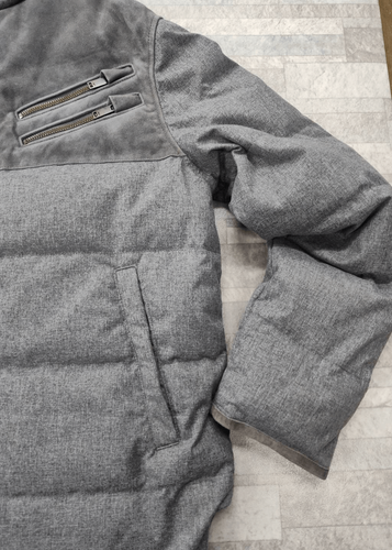 JOHN VARVATOS STEPHEN PUFFER JACKER WASSERABWEISEND GRAU NEU MIT ETIKETT SMALL - Bild 8 von 10