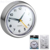 Bathroom Decor Battery Operated Water Resistant Suction Clock Shower Wall Mount Bathroom Decor Battery Operated Water Resistant Suction Clock Shower Wall Mount
