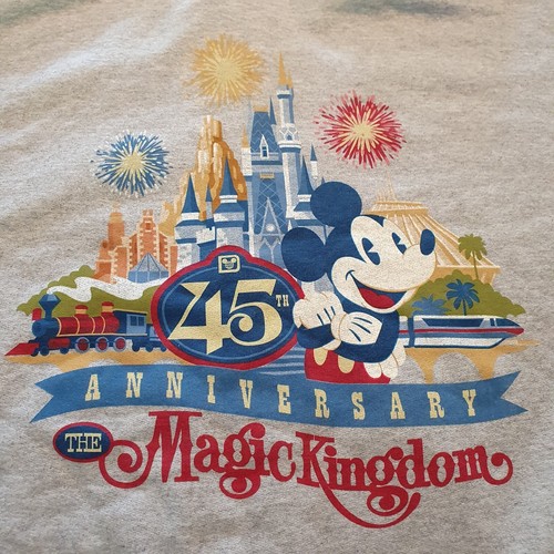 Disney Magic Kingdom 45th Anniversary Hoodie Sweatshirt Jacke Hanes XXL 2XL - Bild 10 von 12