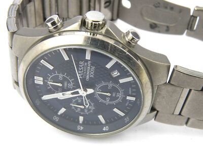 【希少】SEIKO　Pulsar　ビンテージダイバー Men's Pulsar Seiko VD57-X116 Titanium Sports Watch - 100m