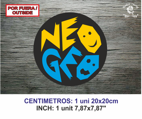 Sticker Vinilo Decal Vinyl Aufkleber Adesivi Autocollant Neo Geo Roundel - Bild 7 von 7