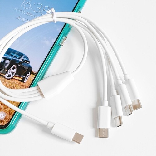 1 To 4 Type C Charging Cable UsbC Extension Cord For Phones Tablets Pads Charger - Picture 6 of 10