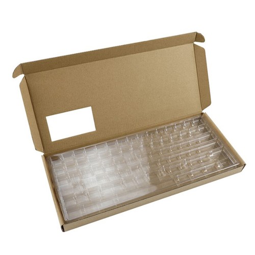 Keycap Storage Box Dustproof Washable Clear Lid Compartment Keycaps Collecti _yi - Afbeelding 1 van 6