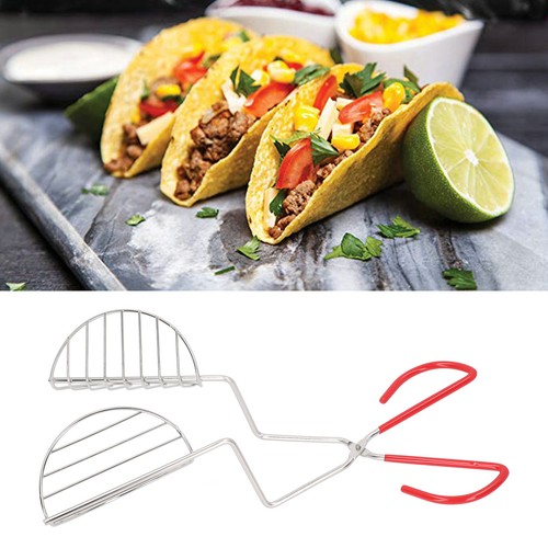 Taco Shell Tong Tortilla Press Maker Stainless Steel Taco Fryer Tongs CH - Picture 3 of 22