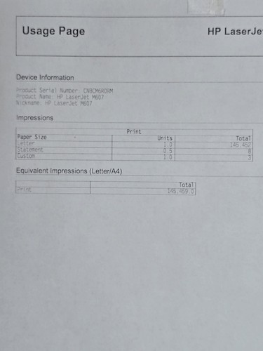 HP LaserJet Enterprise M607n K0Q14A Workgroup Printer - Picture 6 of 9