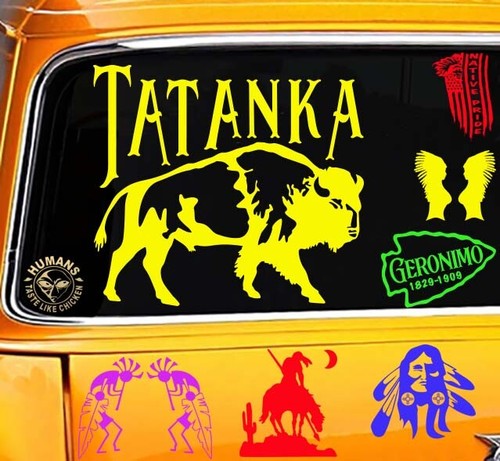 - Calcomanía de pegatina orientada derecha para bisonte tatanka nativo americano búfalo - Imagen 3 de 12