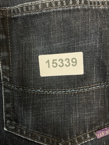 Ted Baker Jeans Mens 34 Blue Tinned Sardines Straight Leg Slim Fit Dark Wash - 第 14/14 張圖片