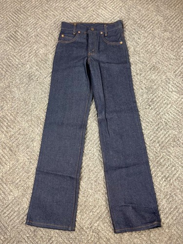Vintage Levi's Saddleman Boot Jeans Students 26x30 Rinsed Denim 717 0617 NWT - Picture 3 of 16