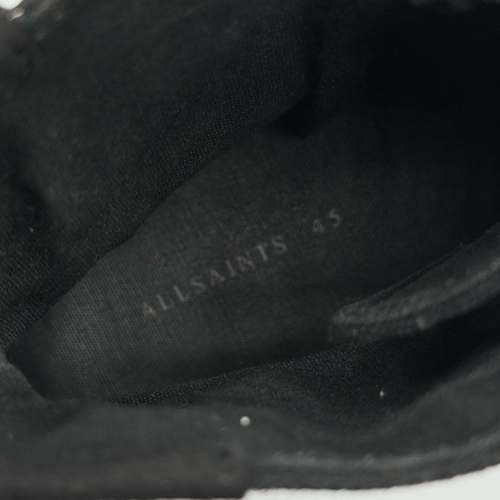 All Saints Dumont Black Canvas High Top Sneaker - Herren US 12 / EU 45 - Bild 11 von 12