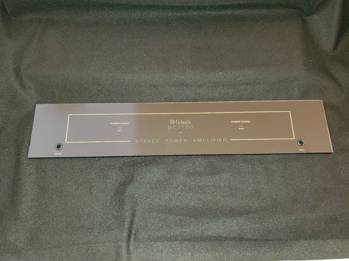 Original McIntosh MC7100 (WIDE) glass faceplate with panlock holes - Picture 3 of 10