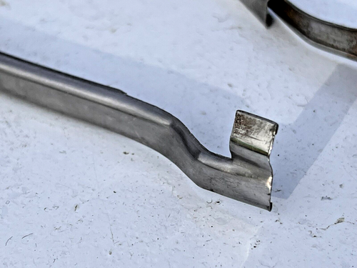 1958 BUICK SPECIAL CENTURY DOOR EDGE MOLDINGS (1) FRONT, (2) BACK 58 - Picture 5 of 14