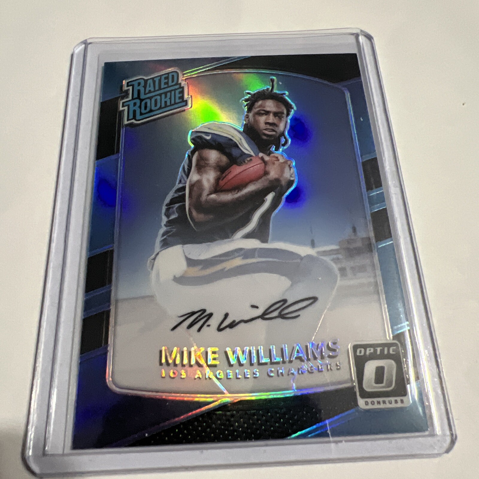 2017 Donruss Optic - Rated Rookie Black Prizm #174 Mike Williams /25 (RC)