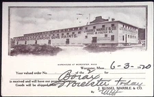 Norton Company Norton Grinding Co Aerial View  Worcester MA  Postcard