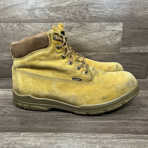 Wolverine Leather Steel Toe Work Boots Tan Mens US Size 14 WIDE F2413-11 Boots