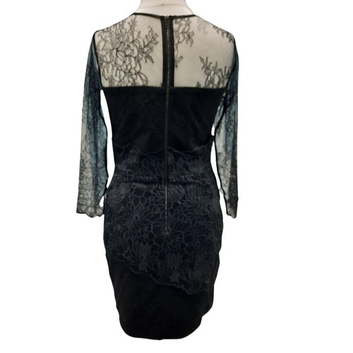 Damas Negro Mini Bodycon Boda Mujer Madre de la Novia Vestido de Dama de Novia Talla 10 - Imagen 11 de 20