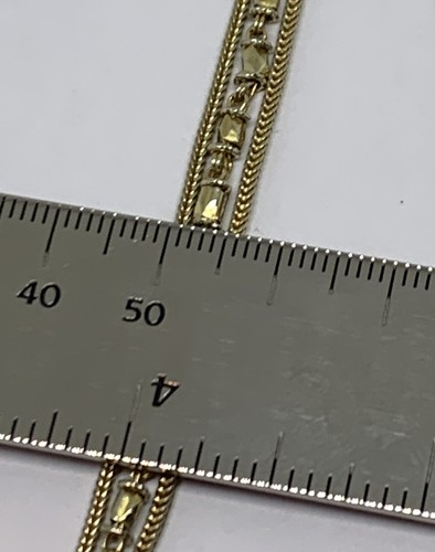 Turkish Sterling Silver 925 24k Vermeil 3 Strand Bracelet 13g Made In Turkey - Imagen 12 de 12