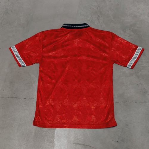 Score Draw Official Retro Replica Red Away England 90s Football Shirt MEDIUM - Picture 7 of 12