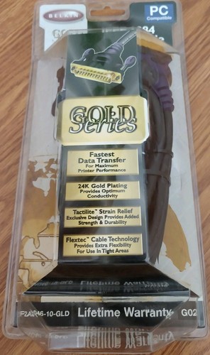 Belkin - F2A046-10-GLD IEEE 1284 Gold Series, 10' 3m - Picture 3 of 6