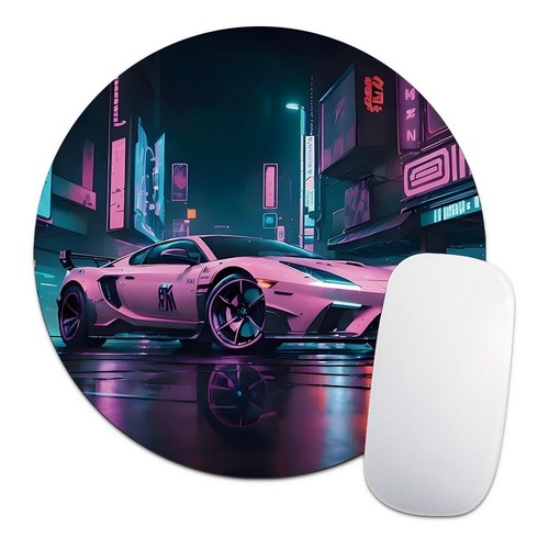 Print PU Leather Desk Gaming Mouse Mat Pad Laptop Notebook PC Macbook 22cm x22cm - Afbeelding 9 van 13
