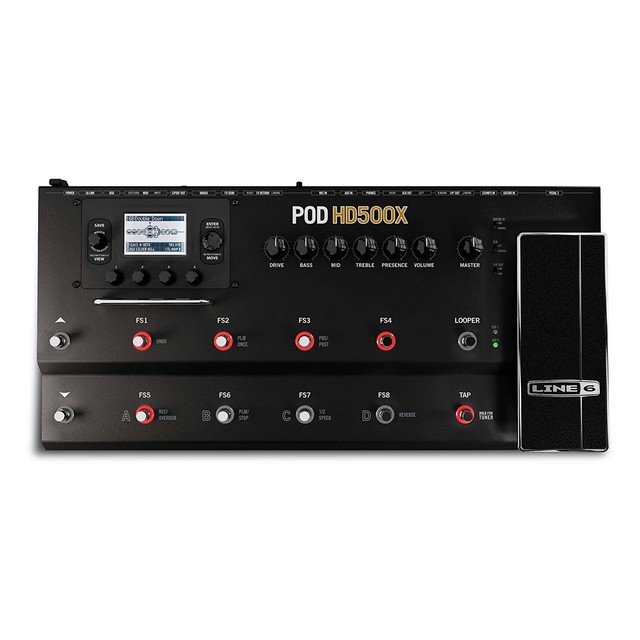 Line 6 POD HD500X Guitar Multi-Effects Processor Pedalboard