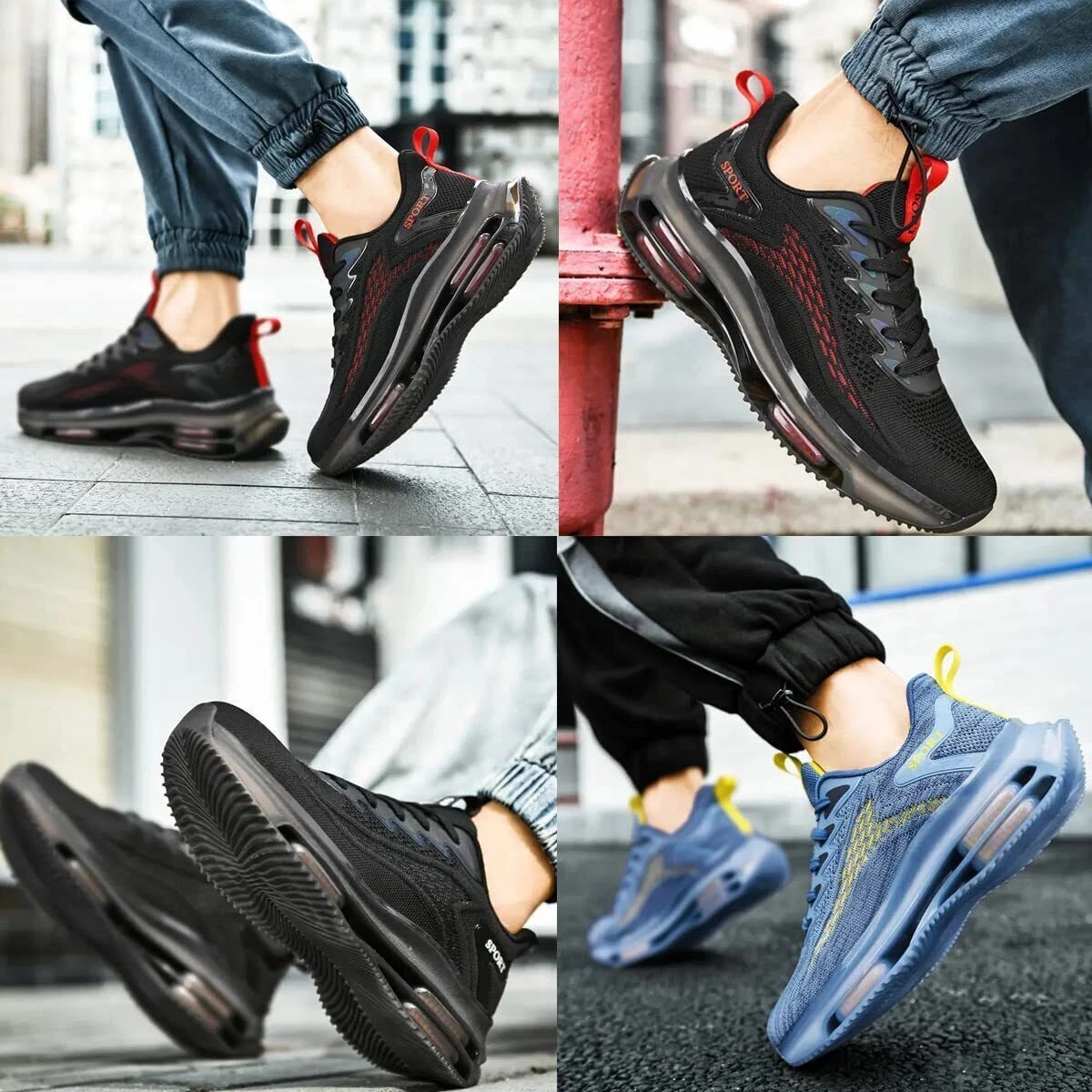 Ztigerz Shoes - Double Air Cushion Casual Breathable Sneakers, Orthopedic  Shoes | eBay