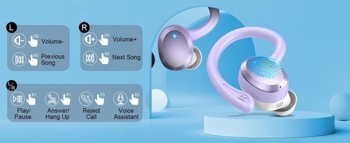 TWS 56hr Earbuds LED Sport B.T5.3 Waterproof,Noise Cancelling&Wireless Charging - Picture 10 of 15