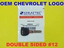 NEW SEALED OEM Chevrolet Corvette Double Sided VATS Ignition Chip Key #12 598522