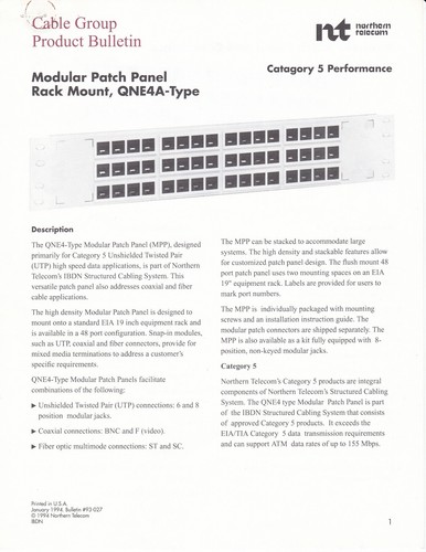 48-port 2U gray Modular patch panel with 48 MDVO UTP modules NT - Picture 9 of 11