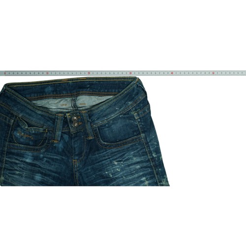 Pepe Jeans Banji Bajo Waist Pantalón Stretch Pierna Estrecha W28 L32 Acid Azul - Imagen 6 de 7