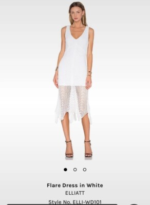 knee length dresses for ladies Clarissa Midi Dress in White