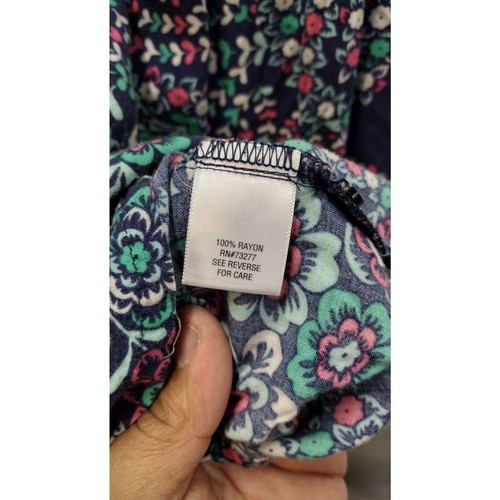 Mudd Girls blue floral midi dress 6X - Picture 4 of 4