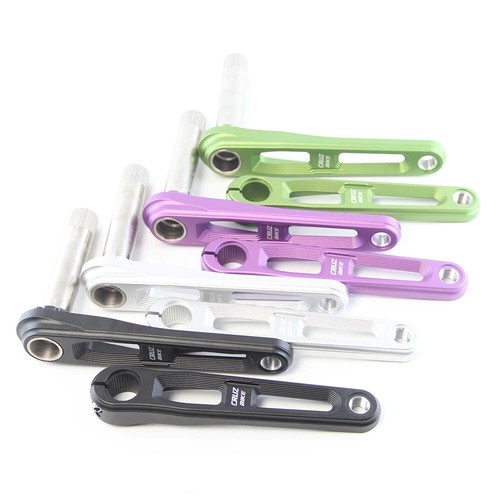 Folding Bike Crankset 155/160/165/170/175mm Hollow Tech Crank Bicycle Parts - Picture 8 of 12