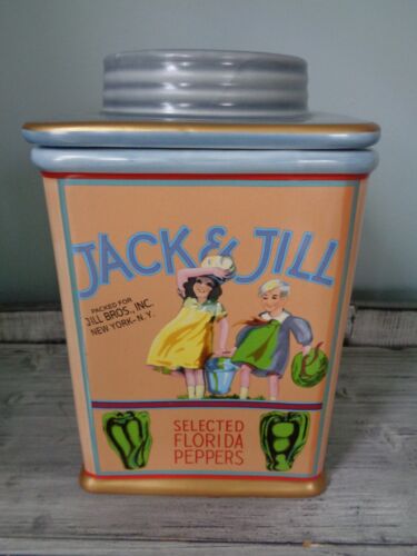 Sakura Oneida Vintage Etiketten Steinzeug Jack & Jill Paprika Kanister Obstkiste - Bild 4 von 5