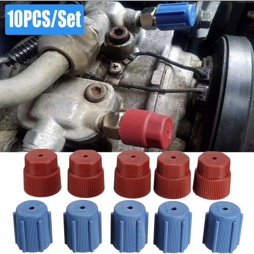 10PCS R134a A/C AC System Valve Cap Charging Port Caps Hi Low Side Accessories - Picture 4 of 18