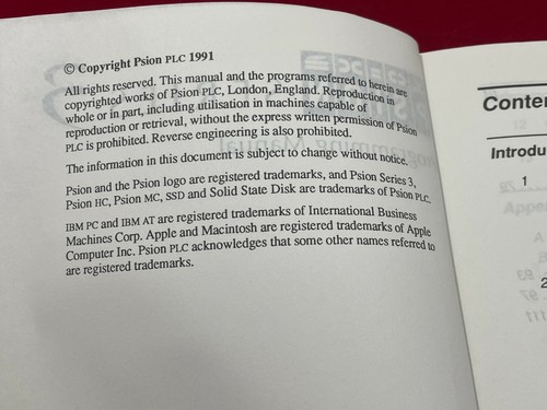 Psion Series 3 Programming Manual (Acorn Pocket Book) - Picture 8 of 10