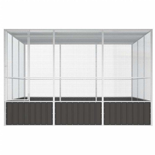 Vogelkäfig Verzinkter Stahl Vogelvoliere Vogelhaus mehrere Auswahl vidaXL - Bild 15 von 30