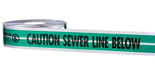 3x1000 Empire 31-053 Level Magnatec Premium Detectable Tape, Sewer Line - Picture 2 of 2