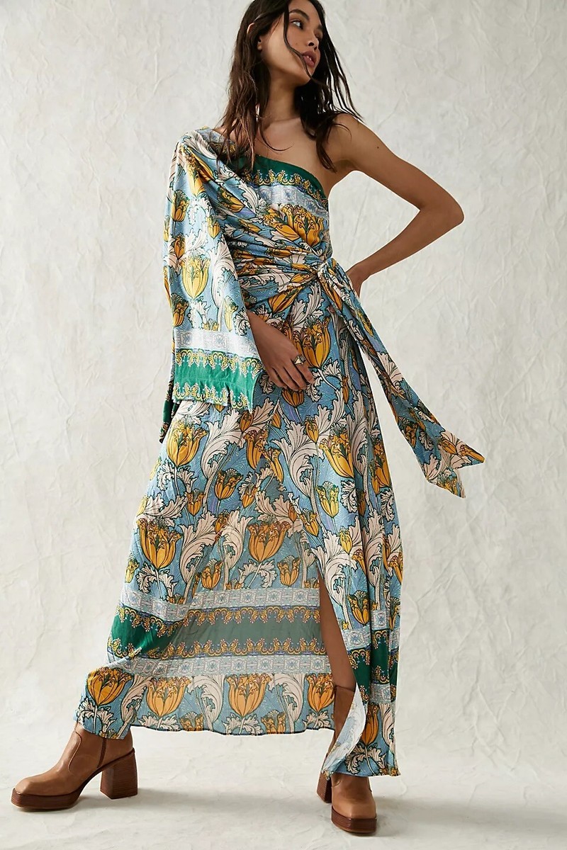 french maxi dress French Riviera Maxi Dress Large / Blue