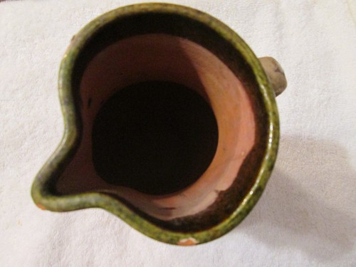 Antigua jarra de cerámica Redware estilo Shenandoah Valley - Imagen 5 de 12