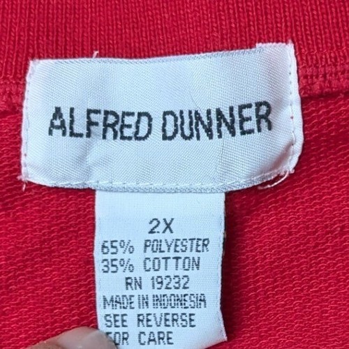 Felpa donna vintage Alfred Dunner anni 90 Cottage Coquette gatto colletto 2X - Foto 5 di 5