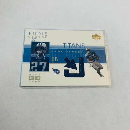 F79752 2001 UD Game Gear Jerseys #EGJ Eddie George TITANS
