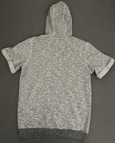 Adidas Sudadera con Capucha Para Hombre Gris Medio Adulto Logo Pullover Suéter con Capucha Manga Corta - Imagen 4 de 11