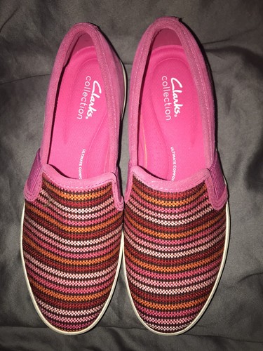 Clarks Collection Double Gore Slipper Layton Petal Fuchsia - Bild 2 von 7