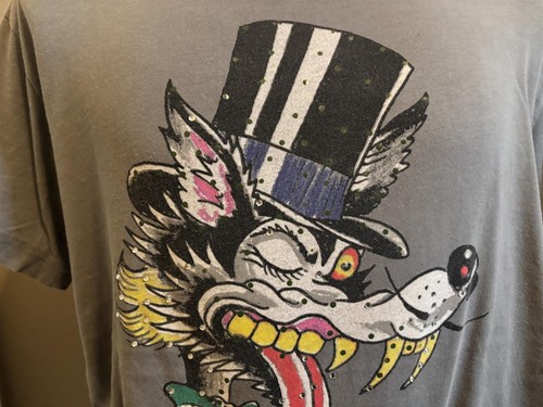 Vintage 2000's Lover Boy Crazy Dog Don Ed Hardy Designs T shirt M - Imagen 3 de 8