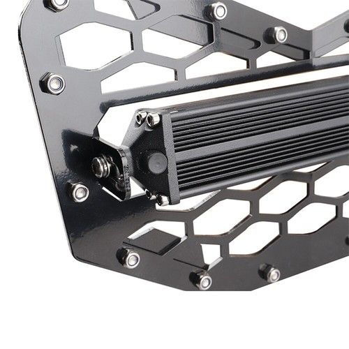 UTV ATV Front Bumper Mesh Grill LED Light Bar Can Am Maverick X3 2017-2022 - Picture 4 of 6